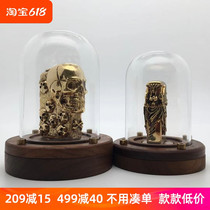 Zippo lighter collection box gift box display box yellow solid wood high-end collection box walnut storage box