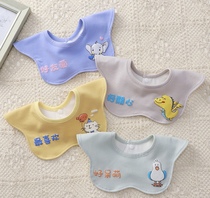 Saliva baby bib pure cotton waterproof eating bib newborn infant anti-vomiting scarf spring autumn and winter