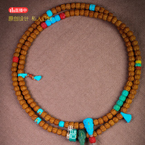 (Guoshi designer) Bone Ling suit full set of turquoise mineral standard accessories double three-way double shell cloud