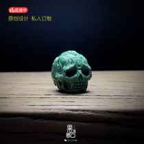 (Fruit Stone produced) cadaveric Tuo forest Lord ore turquoise accessories Yao slope emerald green old material Original