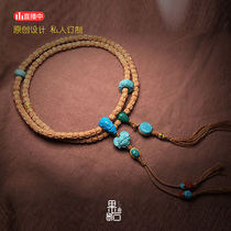 (Guoshi designer) Bone series 10-piece set Yueertan Jade high blue emerald green realistic relief style