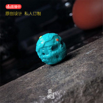 (Fruit stone) Seiko inlaid skull three-way back Cloud with beads DIY single high porcelain natural ore