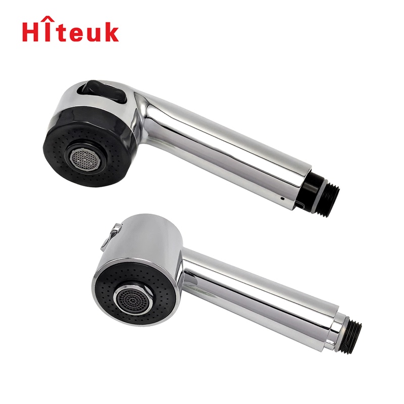 ▲ Hiteuk Pull-Out Faucet, Giant Cedar Faucet Universal Accessories, Multi-Functional Resin Shower Head