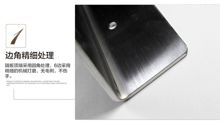 Tùy chỉnh thép không gỉ từ phân vùng kệ tường nhà bếp phòng tắm ban công không thấm nước kệ tường kệ kệ - Kệ giá kệ sắt
