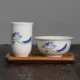 Sứ trắng sứ thơm cốc trà Cup Cup dài Show trà giữ ly đặt ngà voi - Trà sứ bình trà thủy tinh