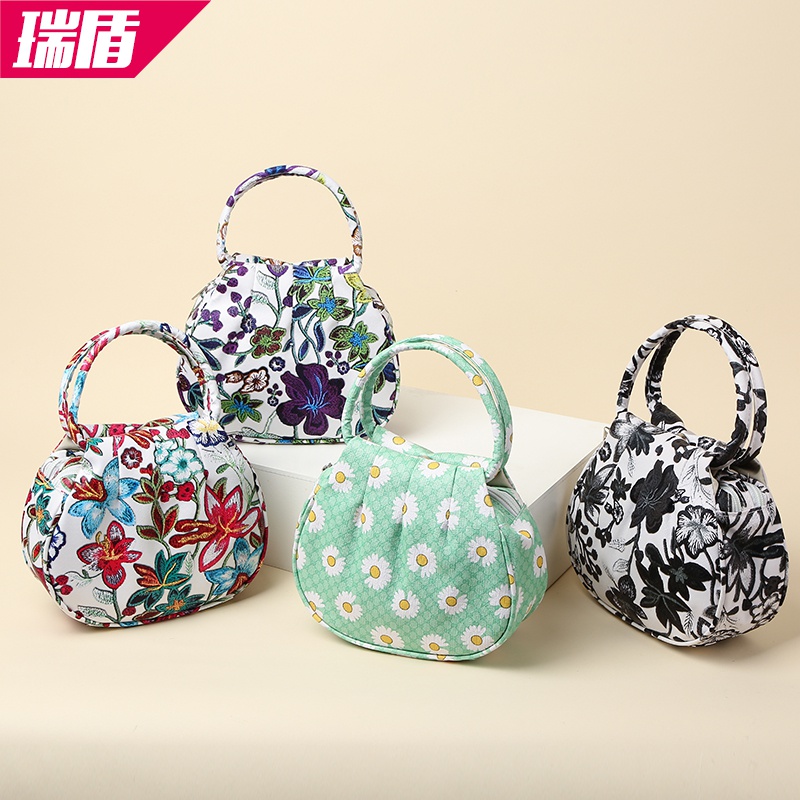 Elderly Buy Vegetable Phone Zero Money Hand Grab Bag Middle-aged Mom Hands Carry Mini Girl Bag Mid-Old Handbag Bag