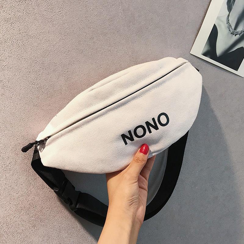 Cross-body bag women's fashion brand Japanese canvas shoulder bag shoulder bag small shoulder bag chest bag men's ins super fire personality belt bag