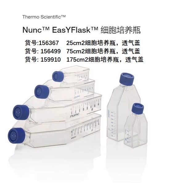 Nunc 25cm2/75cm2/175cm2细胞培养瓶过滤盖/156367/156499/159910