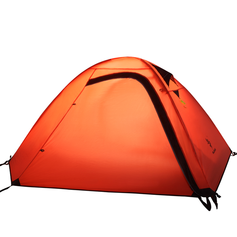 Outdoor camping double 2-3 person tent upgraded version plus double-layer rain-proof and wind-proof silicon-coated fabric alpine
