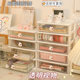 Desktop transparent drawer-type storage box hand account stationery rack desk acrylic pen holder finishing small box