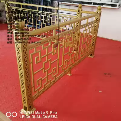 Simple Wan character iron stair handrail partition screen Chinese balcony guardrail compartment railing outdoor fence pillars