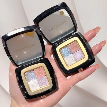 Mao geping starry sky eye shadow crystal star dome eye shadow palette fine sparkling diamond s804 s802 fairy pink light makeup ສີດຽວ