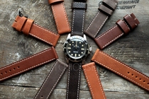  ITOHOUSE PRODUCED MULTI-COLOR RETRO LEATHER ROUGH AND THICK STRAP 20MM