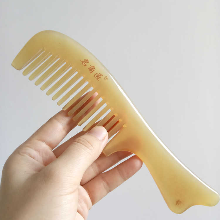 Famous Corner Craftsman Natural Scaleup Yellow Bull Horn Sheep Corner Comb Birthday Festive Gift Wellness Gift Wellness Gift