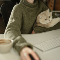 Produced by two people - the 331st story ) Dundun ) Australian pure wool turtleneck sweater