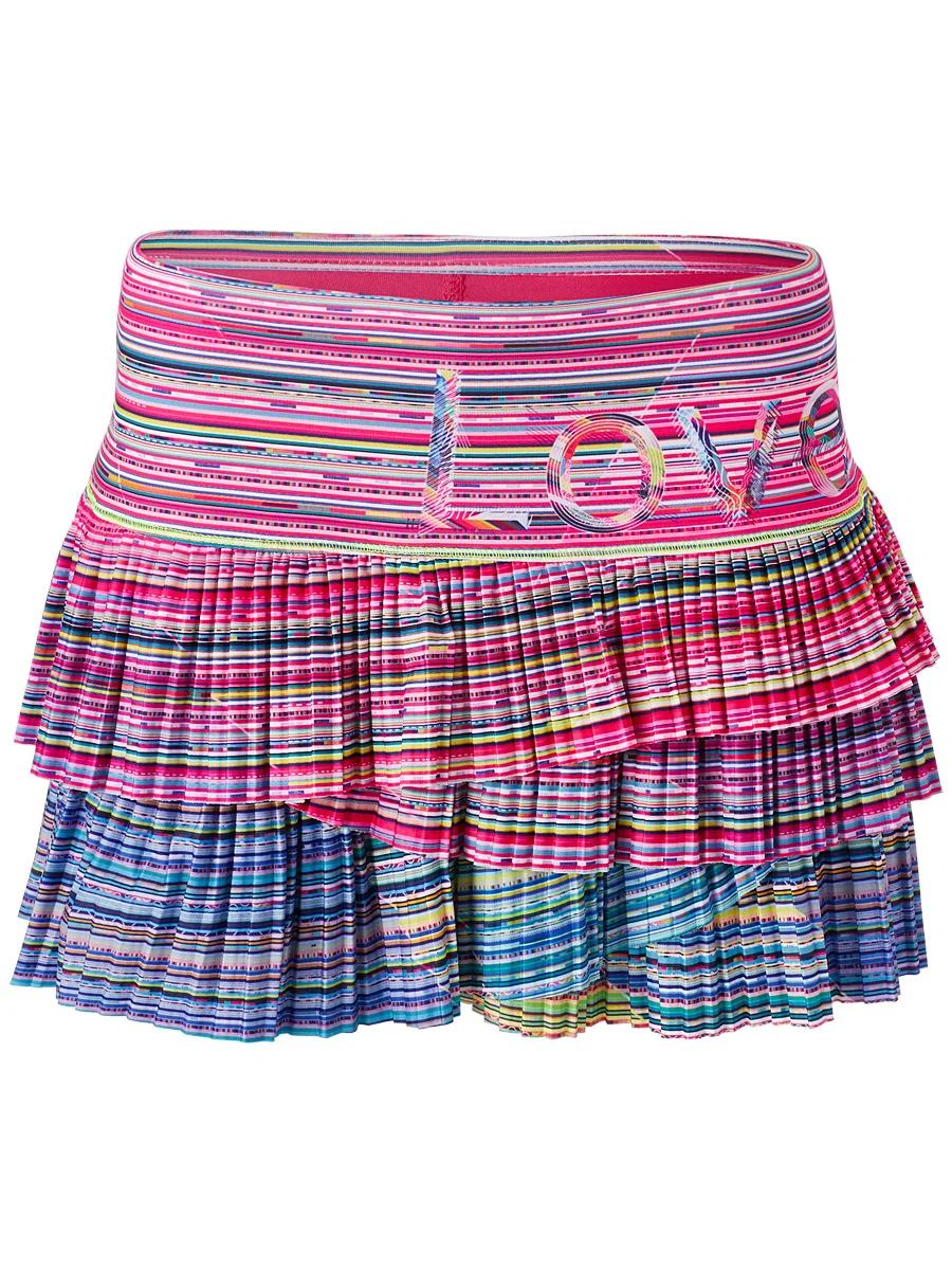 Foreign lucky in love new women's fashion breathable sunscreen tennis skirt
