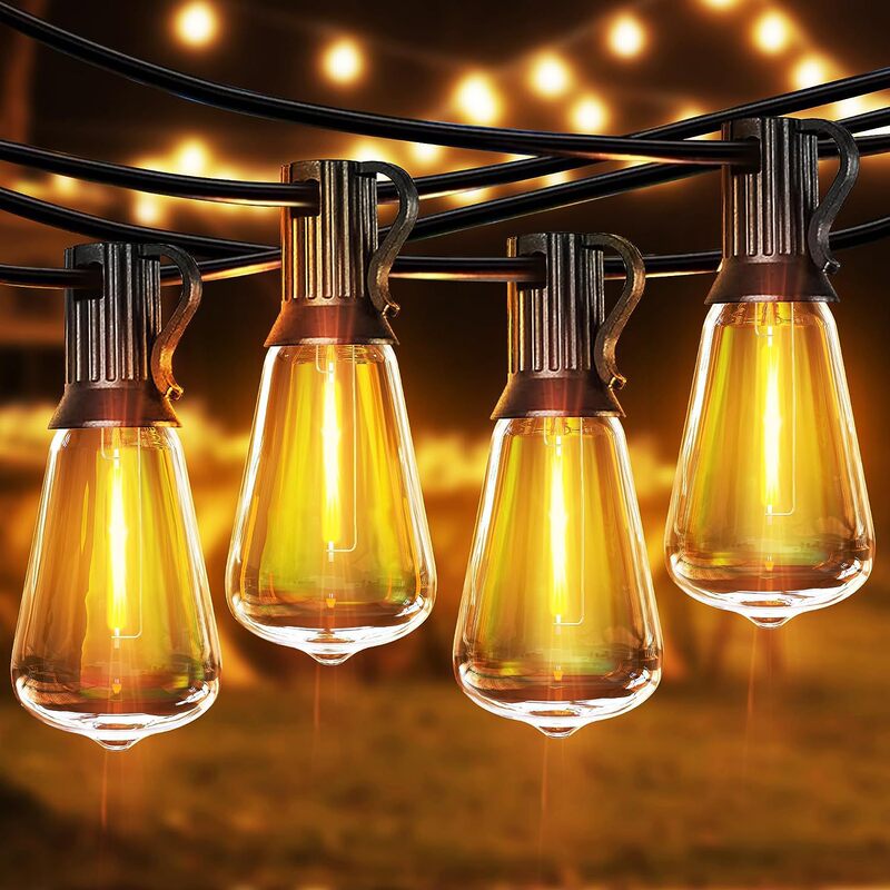 St38 String Lights Outdoor Waterproof Garden Festival Decorative String Lights Camping 24V String Lights Atmosphere String Lights Wedding String Lights