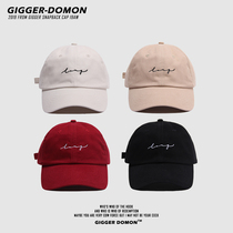 Japanese retro soft top straw casual cap female wild student curved cornice Hip-hop hip-hop baseball hat male tide