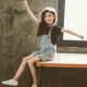 Girls Oceanic Set 2018 New Summer Kids Wear Thời trang Hàn Quốc Girls 12 tuổi Children Tide Two Piece Set