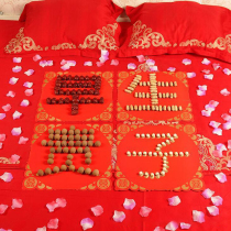 Early birth noble son wedding room decoration creative new house bedroom wedding bed sprinkling decoration bed wedding supplies