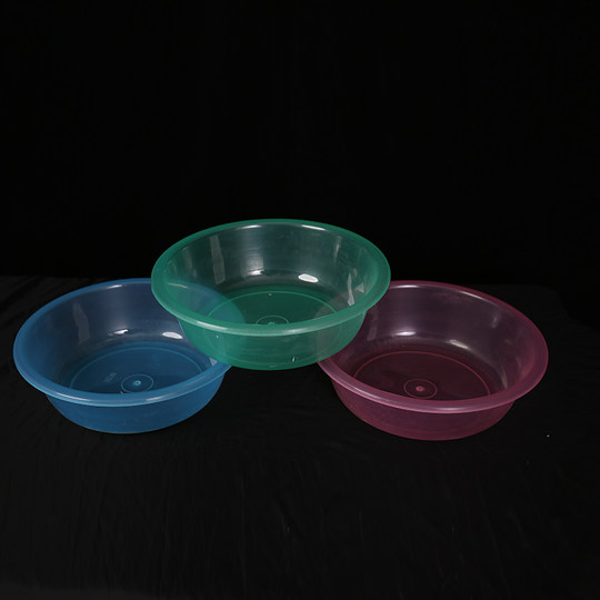 Pequeño lavabo de plástico transparente para agua, cantina, snack bar, sopa, lavabo, fresa, cereza, fruta, lavabo