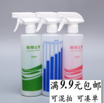 Home Diluted Plastic Spray Pot Wash & Finish Diluted Proportional Bottle Kitchen Table Clean Disinfectant Spray Bottle