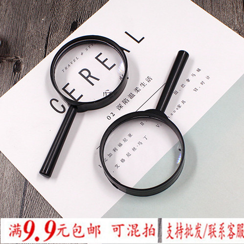 Portable magnifying mirror student reading magnifying mirror handheld plastic magnifying mirror 25