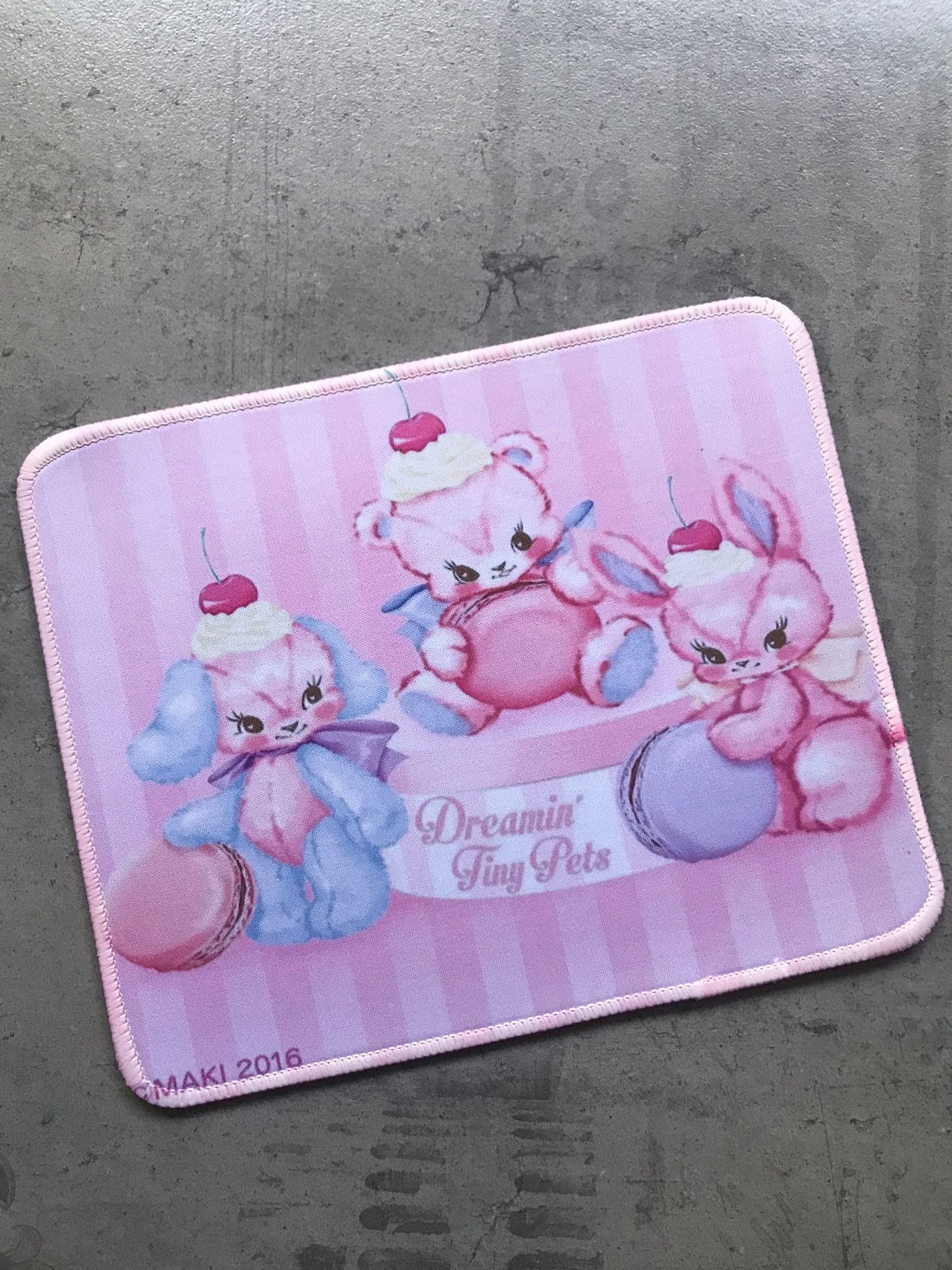 Export single Dreamin Tiny Pets Japan small crowdsourced sweet girl Wind cute Mouse Pad Little Bear