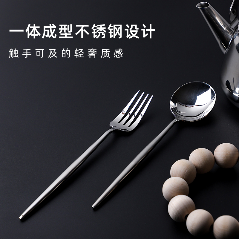 Portugal Cutipol moon mirror handmade home high-end stainless steel Western cutlery knife fork spoon suit-Taobao