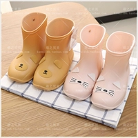 Meng Zhi Beibei Single Tide Water Shouse Baby Calce Cartoon Rain Boots интегрированные водонепроницаемые водонепроницаемые ботинки