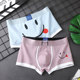 Men's underwear pure cotton summer new style boxer briefs breathable thin section smiley face personality 2025 boys boxer shorts
