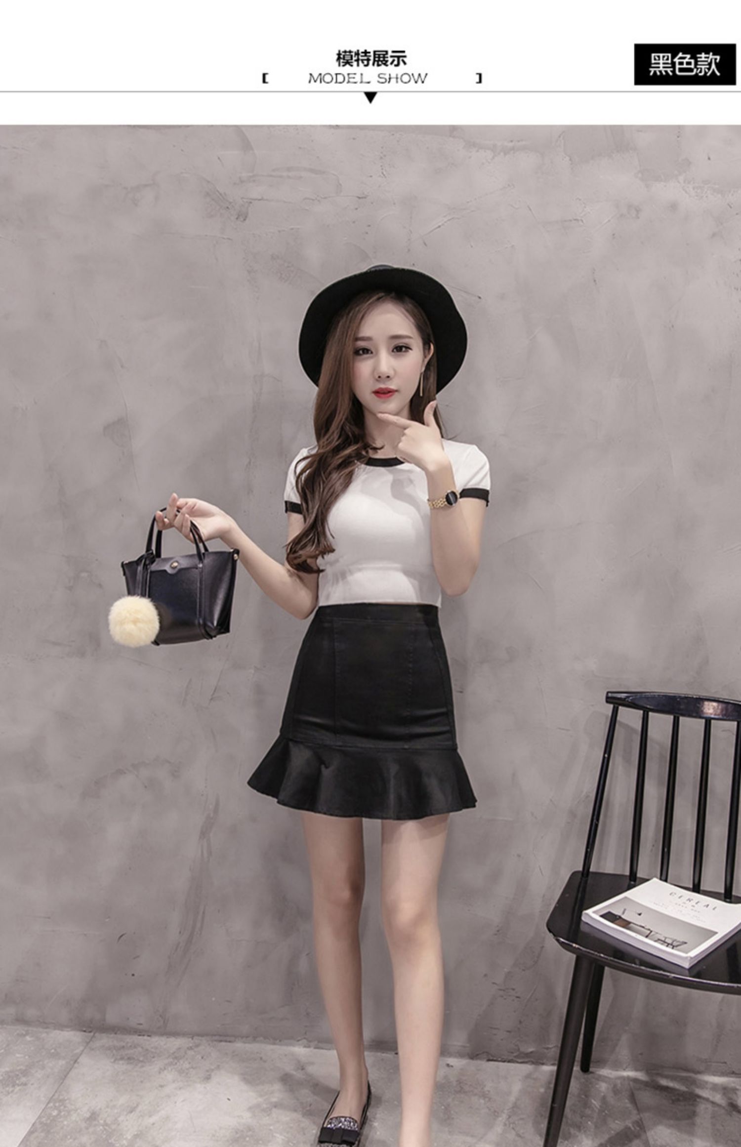 Váy denim trắng nữ 2019 hè mới Hàn Quốc phiên bản eo cao là váy mỏng chống ánh sáng váy đuôi cá - Váy chân váy chữ a màu đen