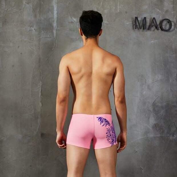 Quần bơi nam thời trang in hình quần boxer nam 2019 hè mới nhanh khô thời trang quần nam đi biển - Nam bơi đầm quần bơi nam arena