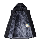 Мужская длинная утепленная куртка с капюшоном, ветрозащитный удерживающий тепло пуховик для отдыха, средней длины, для среднего возраста, оверсайз