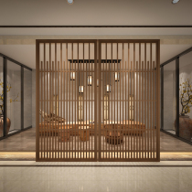 Modern Chinese screen partition decorative wall study living room hotel dining room partition hollow custom