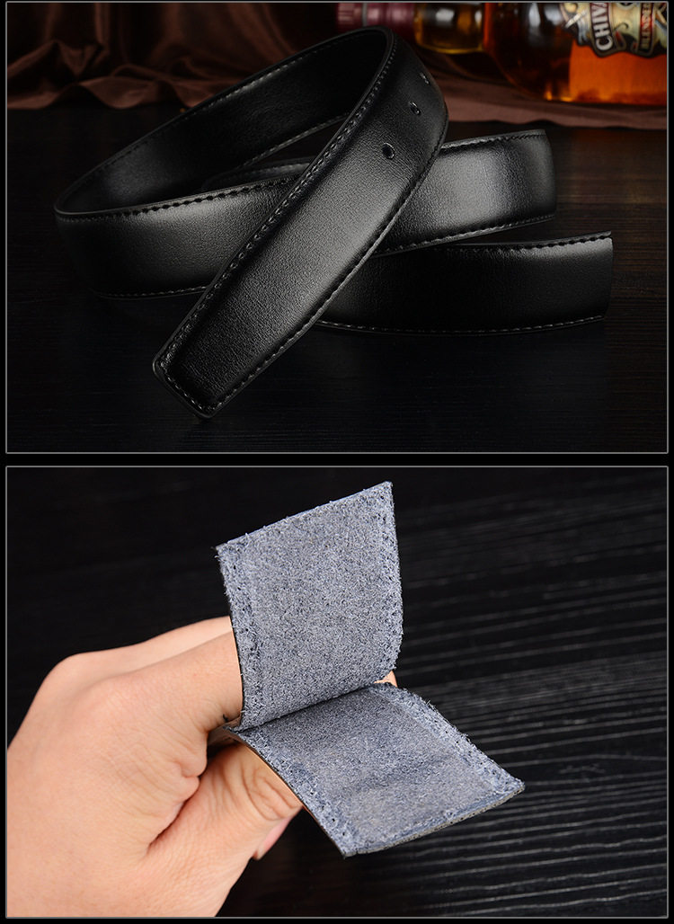  Тело полоса без кармана воловья кожа гладкий талия брюк принести бизнес не ведущую пряжка обезглавленный ремень мужской автоматический вычет 