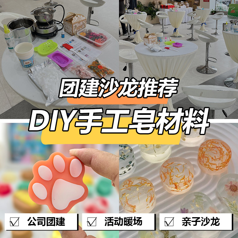 DIY Handmade Soap Material Package for Kidsren to Make Soap Natural Plant Soap Base Essential Oil Soap Mugwort Soap Silicone Mold