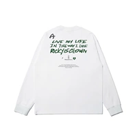 Белый зеленый принт (длинные рукава)