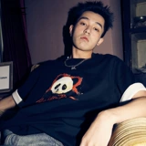 RickyiSclownric Clown Heavy Panda Panda Short -sleeed T -Fork Male Loak Casual Par