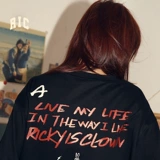 RickyisClown Лонгслив для влюбленных, осенний, оверсайз