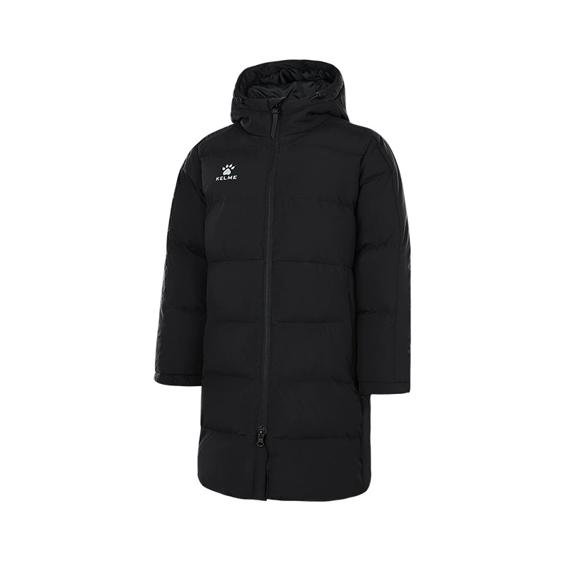 KELME卡尔美棉服儿童运动连帽长款棉袄 冬训上衣足球棉衣保暖外套