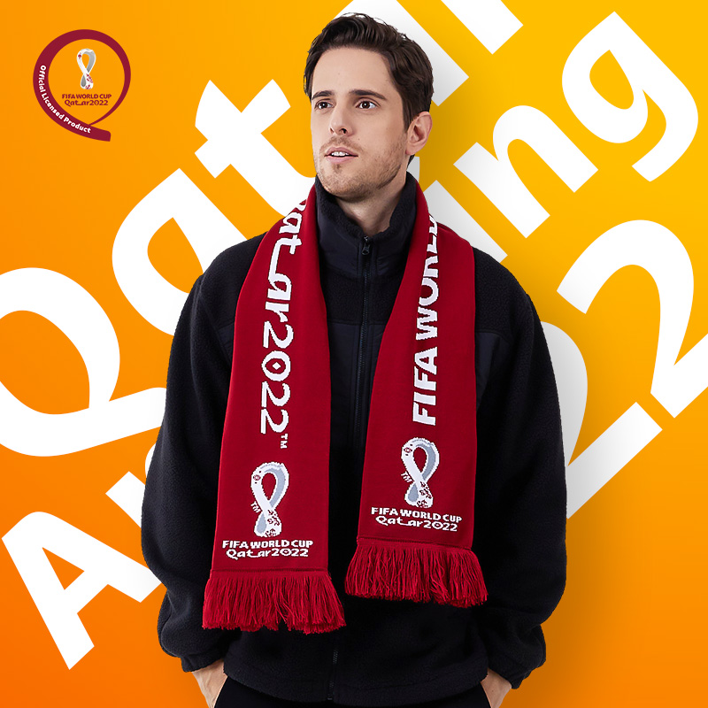 The Fuld FIFA2022 Qatar World Cup football memorabilia fans around the tournament to help with scarves 