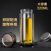 Fujiang Jianbi-layer crystal thickened glass X006 male lady car business office gift tea cup customization