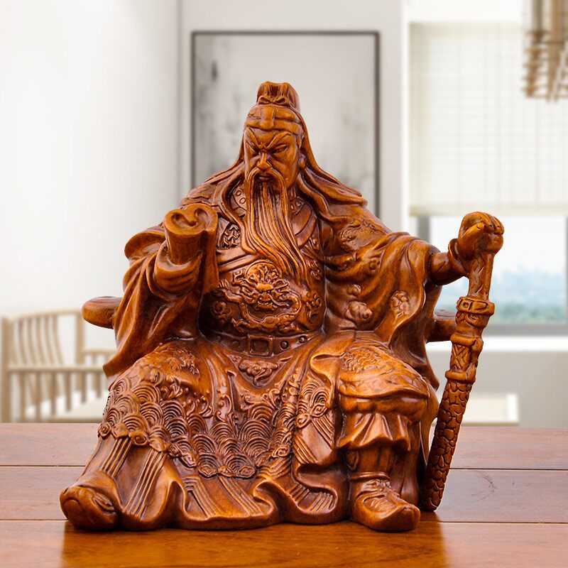 The manufacturer direct sales of books and books for the public like Guan Yu, the god of fortune and fortune, and the decoration items sit on the public pendulum to worship the Buddha statue-Taobao