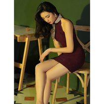 Modified cheongsam dress 2021 summer fashion young girl sleeveless retro sexy little man short section
