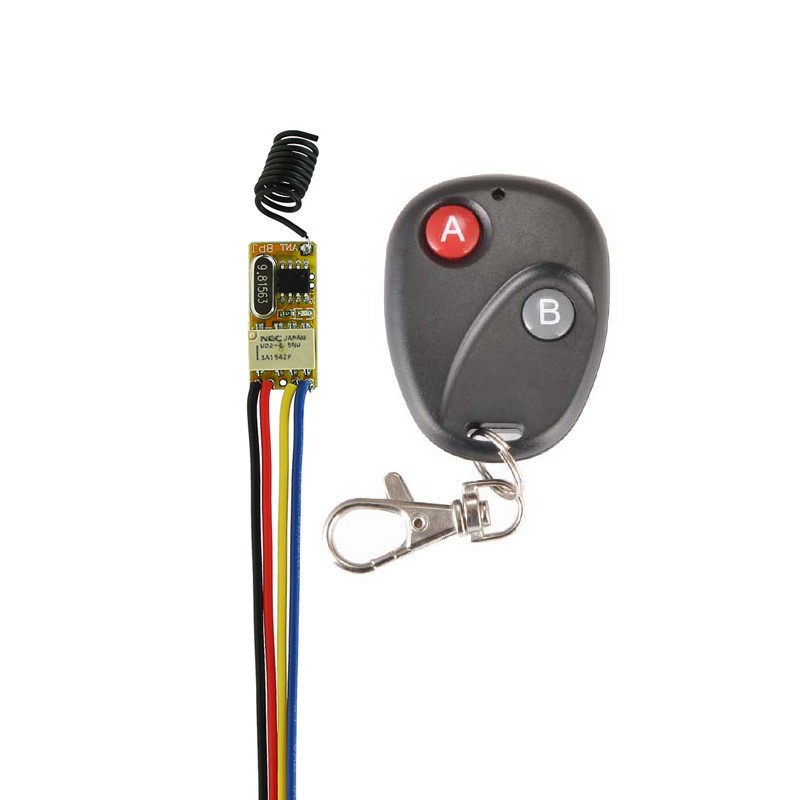 Mini remote control power switch LED light wireless control module 3 7v Lithium battery switch micro remote control