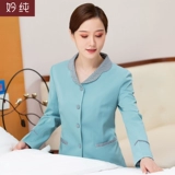 Комнатный лонгслив для отеля для работы, нарукавники, осенний демисезонный комплект