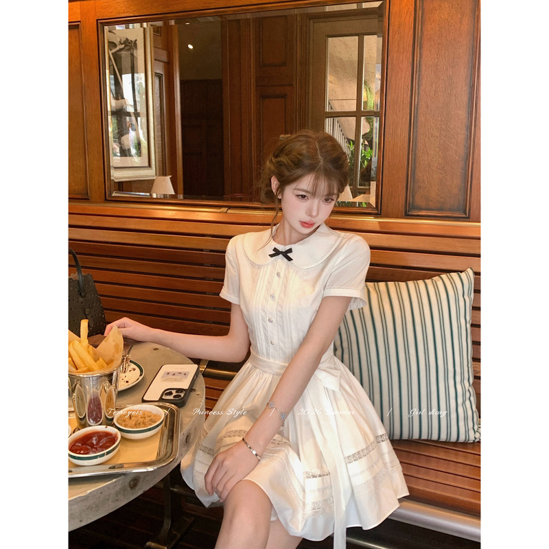 Tomoyois Soft Gauze Afternoon Exquisite Little Princess Design Bowknot Sweet Girl Doll Dress Puffy Skirt Tomoyois Soft Gauze Afternoon Exquisite Little Princess Design Bowknot Sweet Girl Doll Dress Puffy Skirt