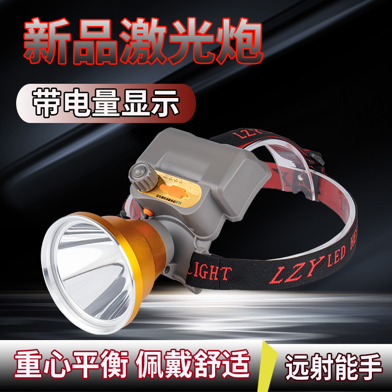 Showful Head Light Strong Charging Ultra-light Fishing Head Flashlight Search Light LED Mining Light High Power