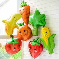 Babys first birthday arrangement boy and girl balloon decoration vegetable childrens birthday party balloon